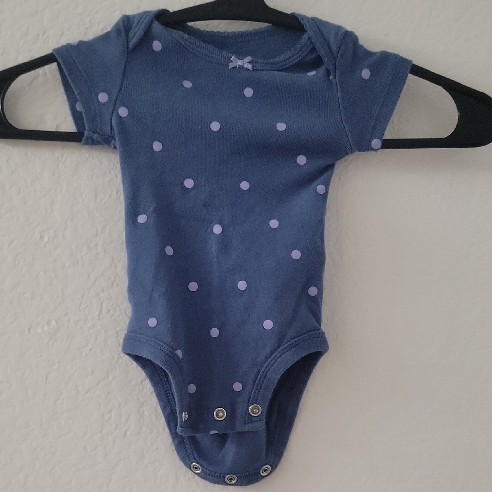 Blue Polka Dot Kids One Piece